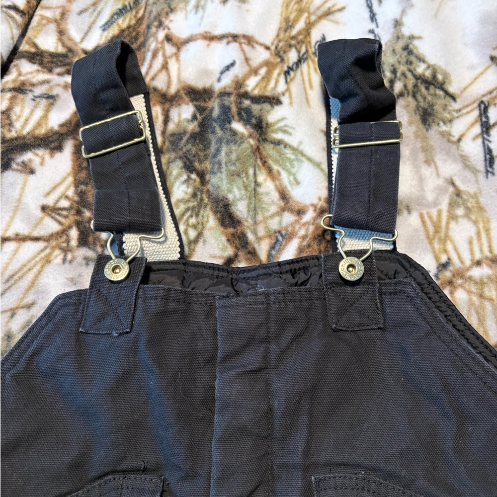 Dickies Black Canvas Overalls with Logo Patch - Picture 5 of 8